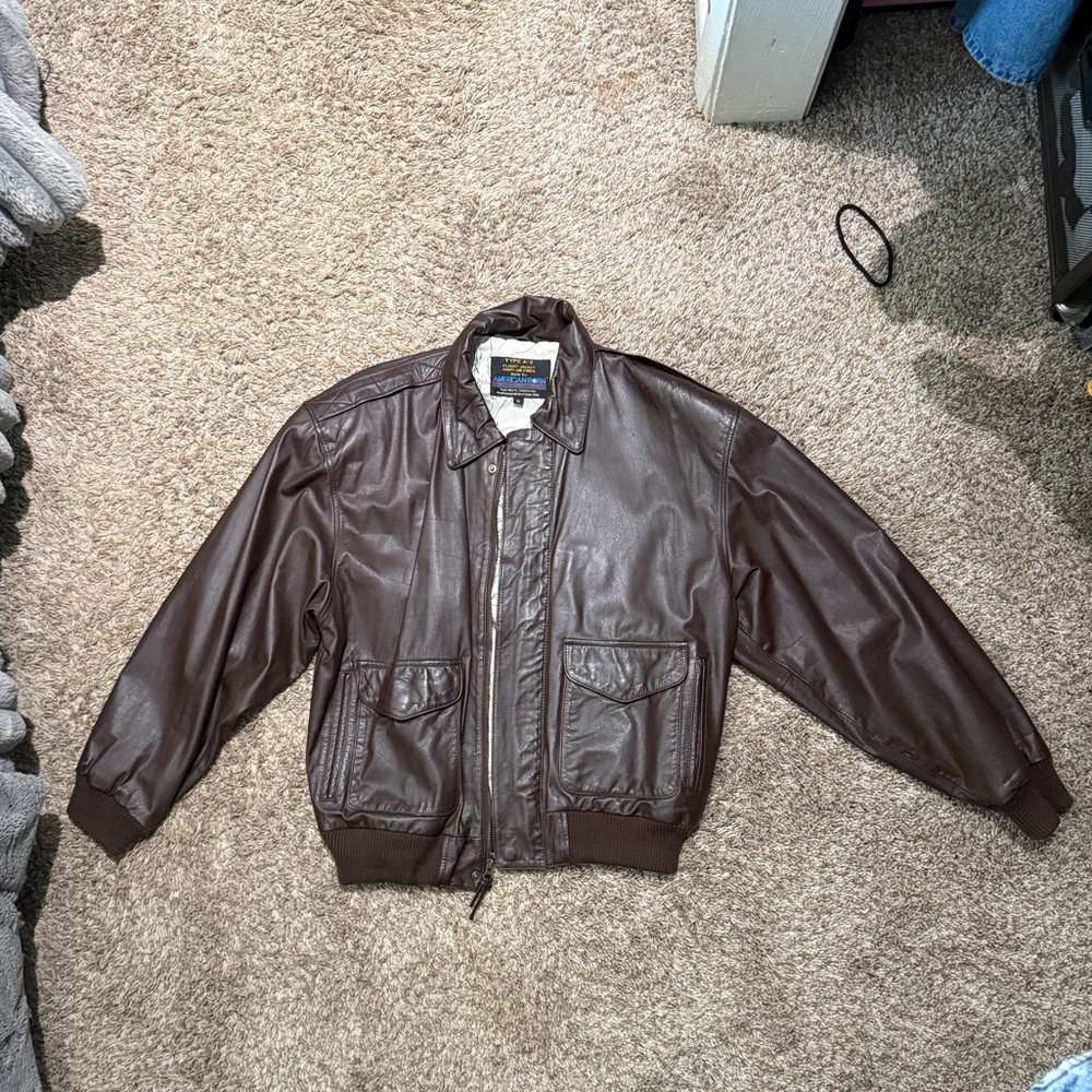 Vintage American Born Korean Flight Jacket Medium